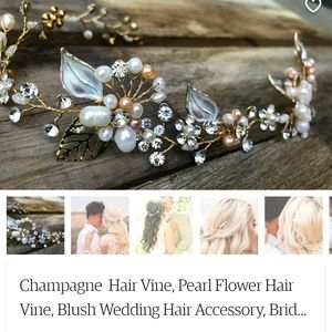 Wedding hair vine